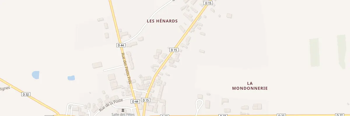 Plan du 18 Rte de Mézières à Rosnay