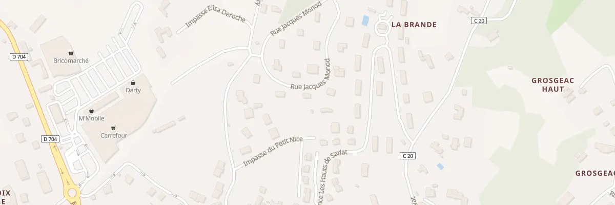 Plan du 6 Rue Jacques Monod à Sarlat-la-Canéda