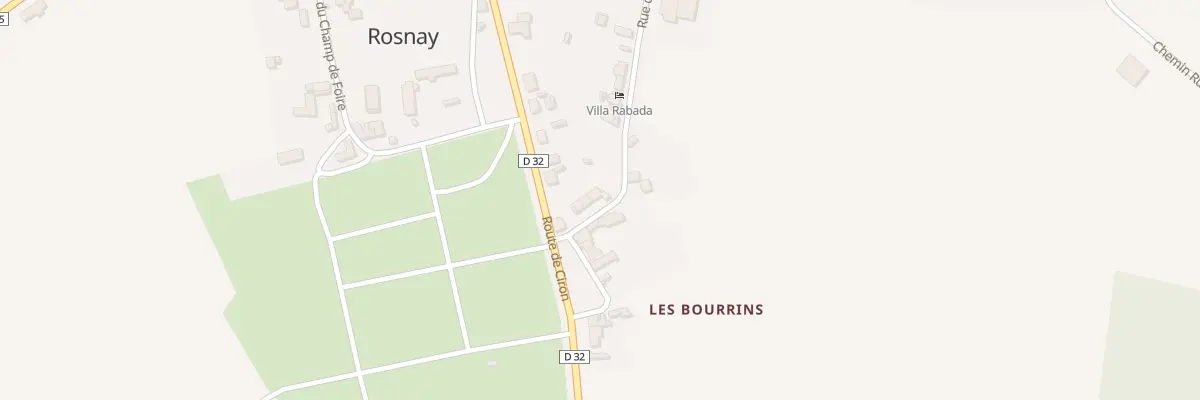 Plan du 16 Rue des Bourrins à Rosnay