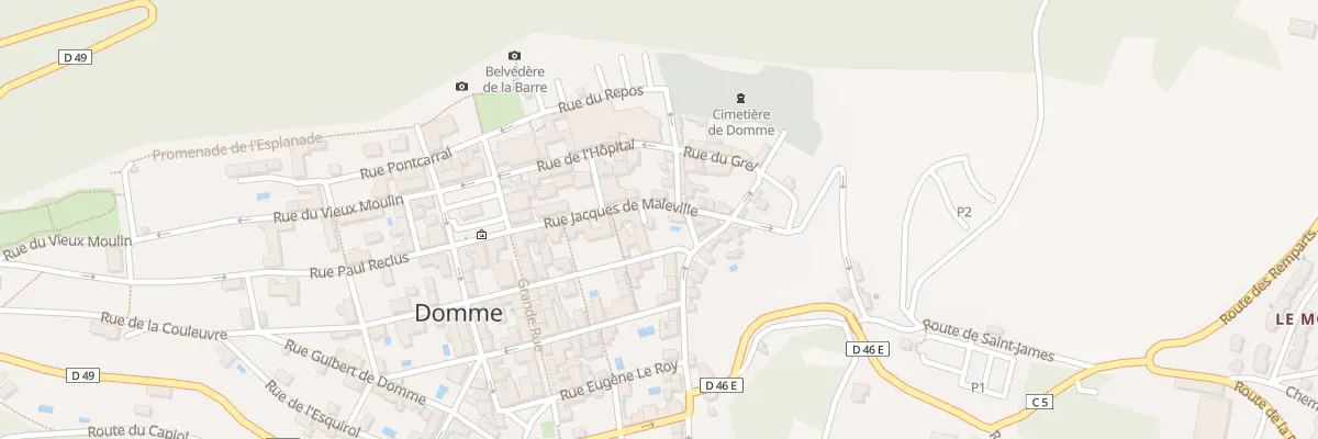 Plan du 22 Rue Jacques de Maleville à Domme