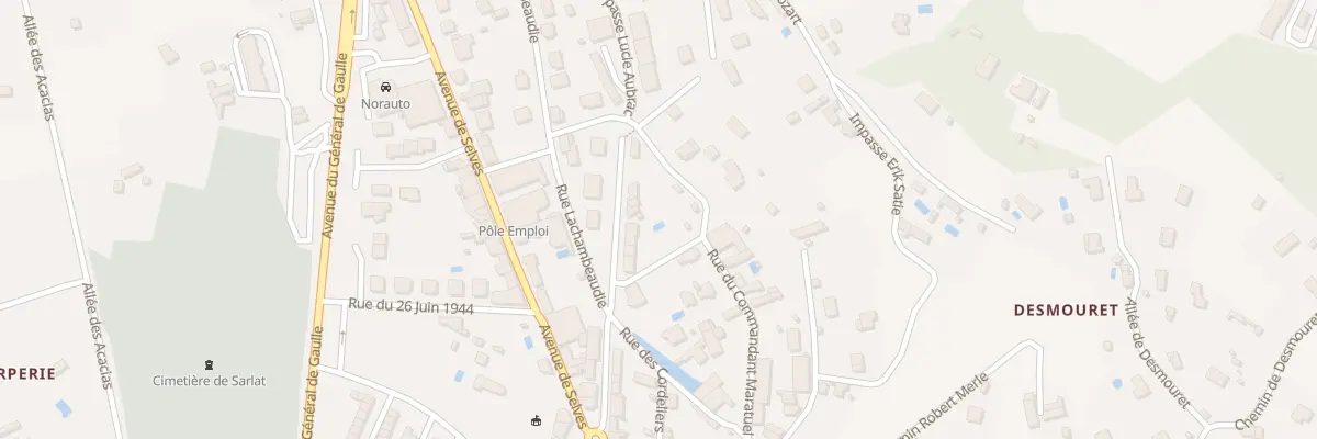 Plan du 5 Av Brossard à Sarlat-la-Canéda