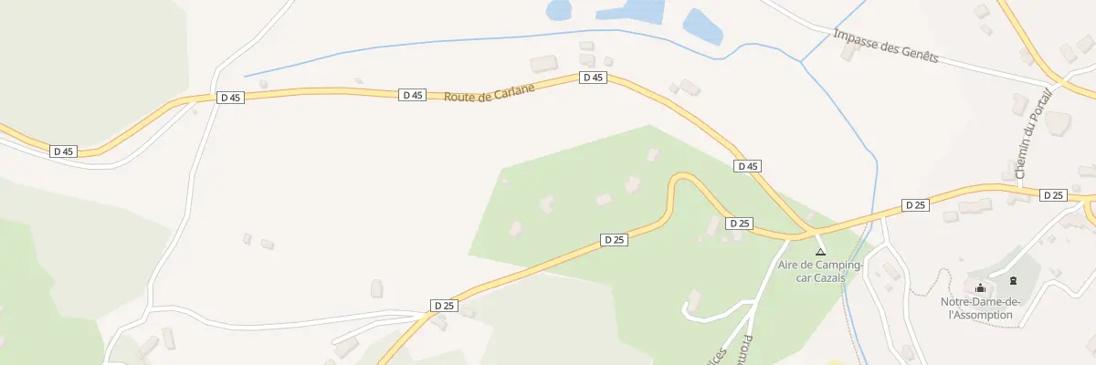 Plan du 888 Rte du Soleil Couchant à Cazals
