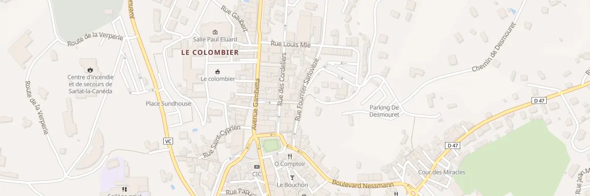 Plan du 11 Rue Fournier Sarlovèze à Sarlat-la-Canéda