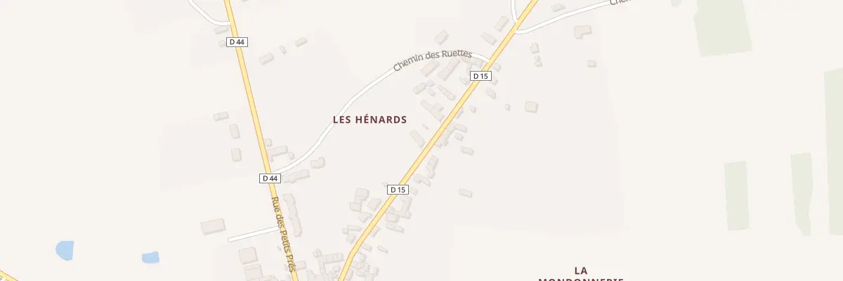 Plan du 25 Rte de Mézières à Rosnay
