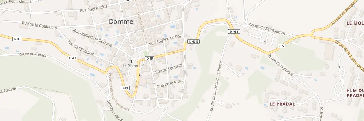 Plan du 5001F Rue du Guet à Domme
