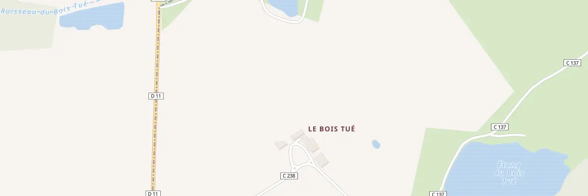Plan du 91 Bois Tue à Villedômain