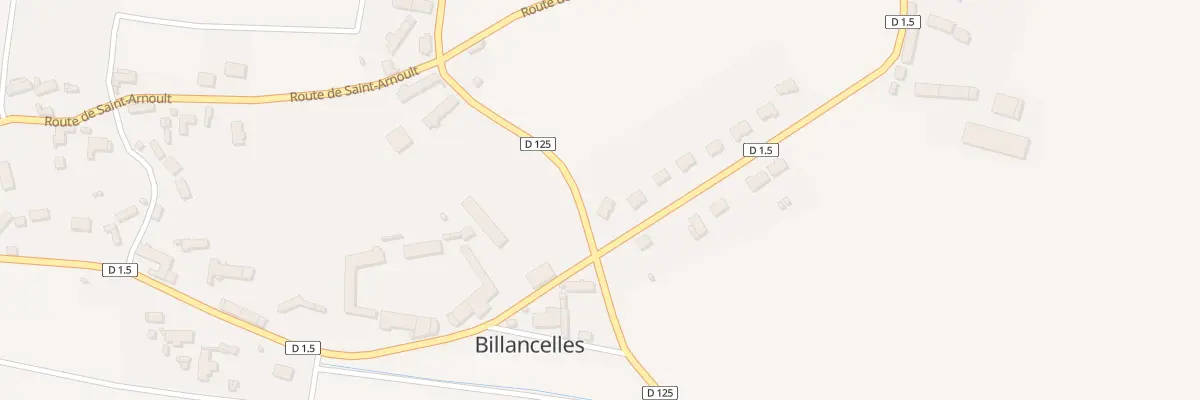 Plan du 1 Rue de l’Eglise à Billancelles