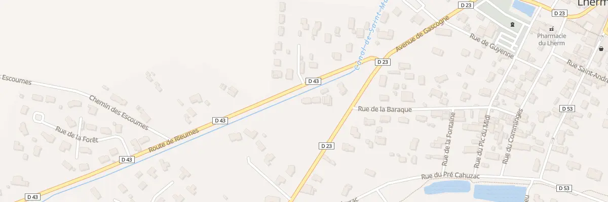 Plan du 6B Rte de Berat à Lherm
