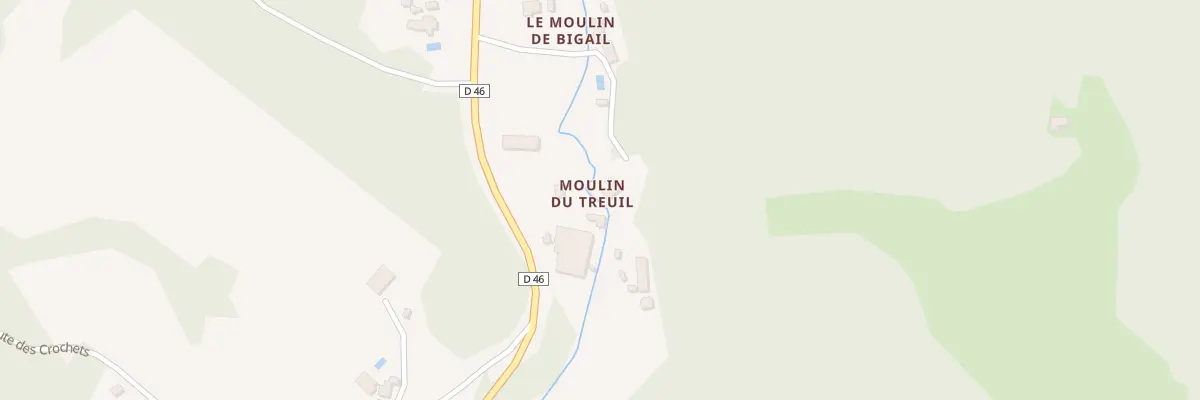 Plan du 88 Moulin du Treuil à Vitrac