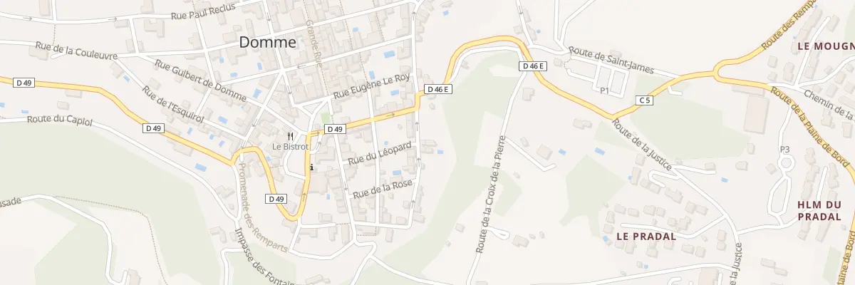 Plan du 1 Rue du Guet à Domme