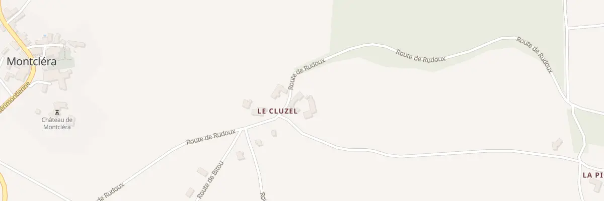 Plan du 590 Rte de Rudoux à Montcléra