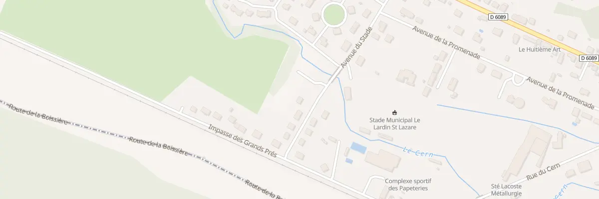 Plan du 12 Rue de Lacombe Lagarde au Lardin-Saint-Lazare