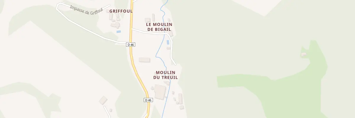 Plan du 86 Moulin du Treuil à Vitrac