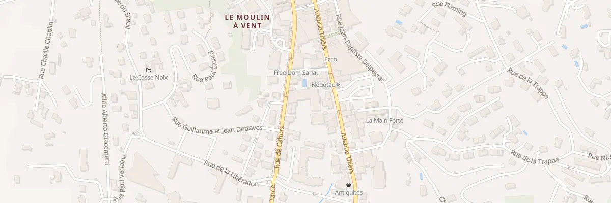 Plan du 148 Av Thiers à Sarlat-la-Canéda