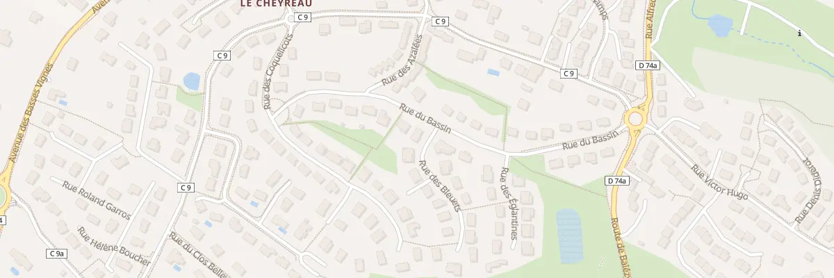 Plan du 9002 Rue du Bassin à Isle