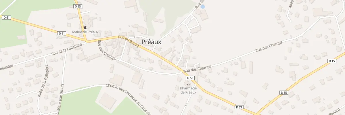 Plan du 217 Rue du Bourg à Préaux