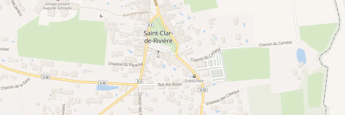 Plan du 54 Gpl La Grand Place à Saint-Clar-de-Rivière