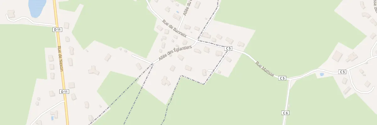 Plan du 1 All des Eglantiers à Bosmie-l’Aiguille