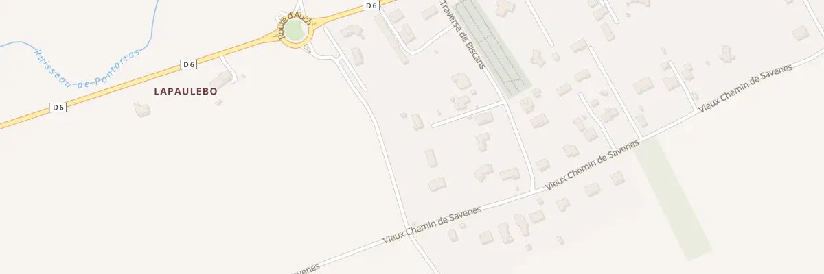 Plan du 166 Tra de Biscans à Verdun-sur-Garonne