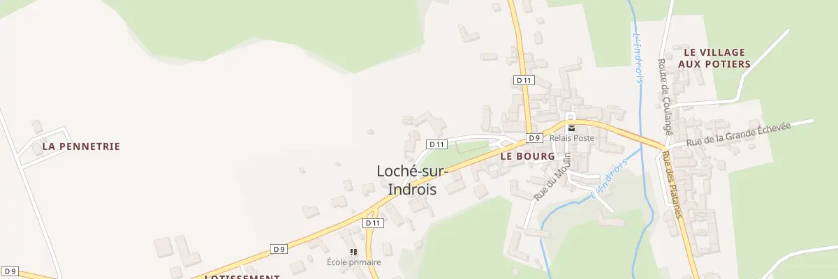 Plan du 18 Pl des Anciens Combattants à Loché-sur-Indrois