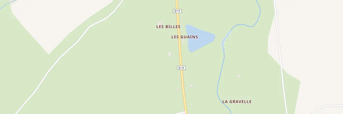 Plan du 390 Les Billes à Loché-sur-Indrois