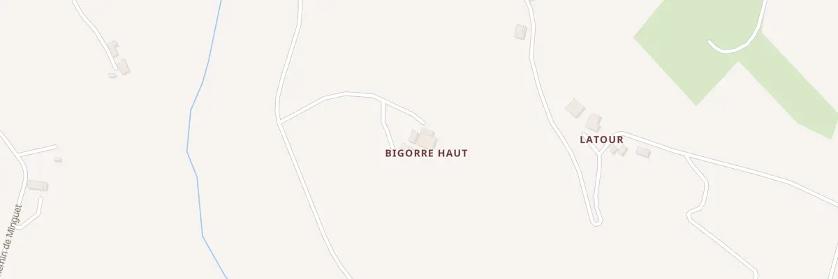 Plan du 212 Che de Bigorre-Haut à Cazes-Mondenard