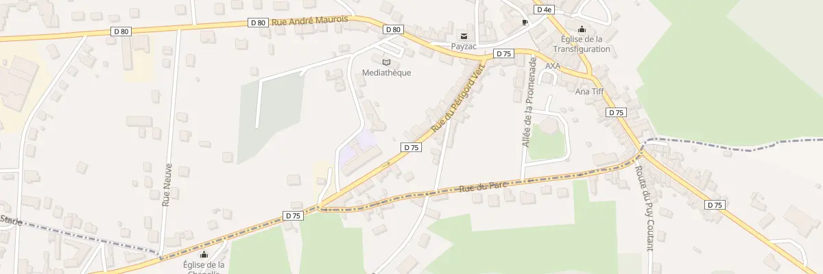 Plan du 22 Rue du Périgord Vert à Payzac