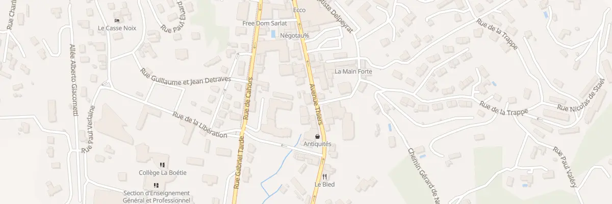 Plan du 234 Av Thiers à Sarlat-la-Canéda