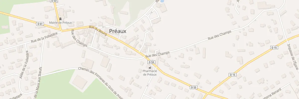 Plan du 263 Rue du Bourg à Préaux