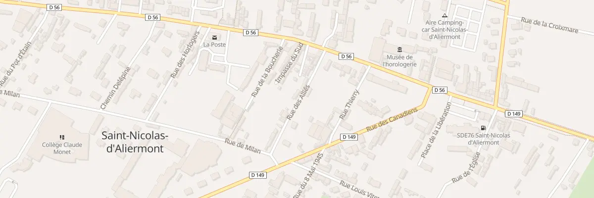 Plan du 74 Rue des Allies à Saint-Nicolas-d’Aliermont
