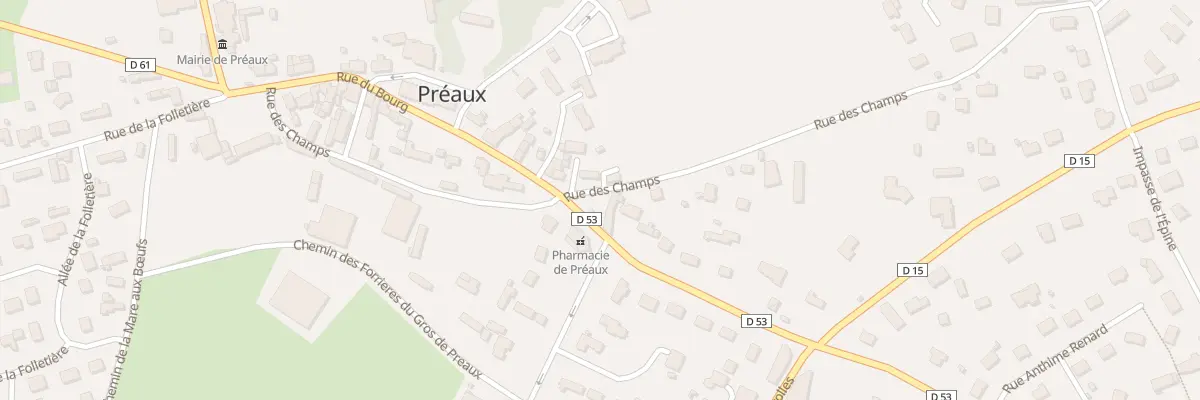 Plan du 299 Rue du Bourg à Préaux