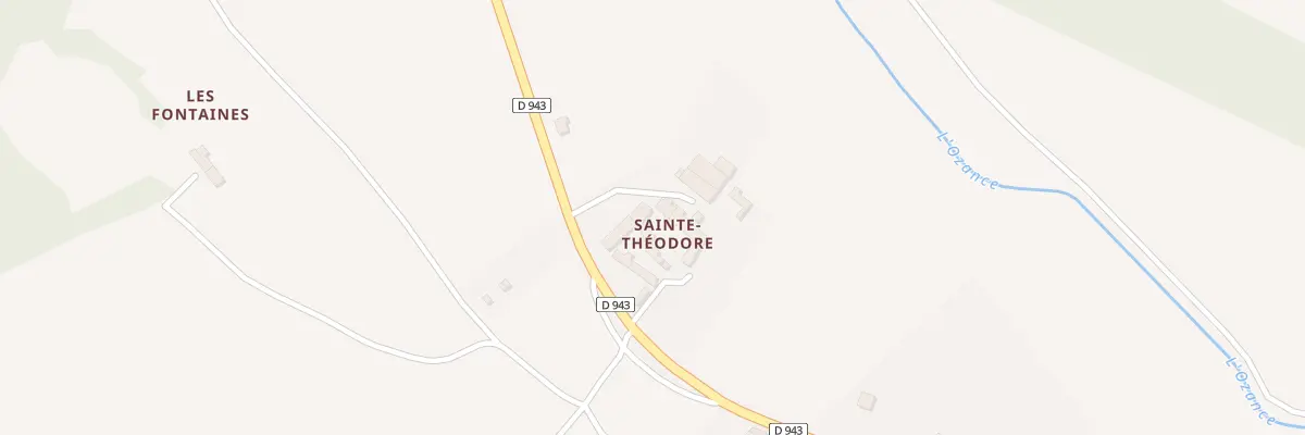 Plan du 5539 Sainte Theodore à Clion
