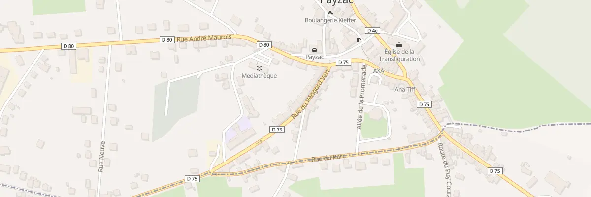 Plan du 54 Le Bourg à Payzac