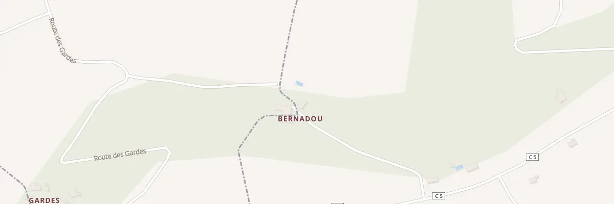 Plan du 5003 Bernadou à Tréjouls