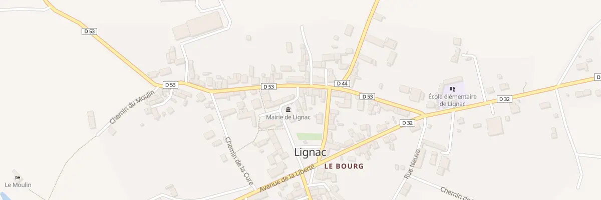Plan du 3 Rle du Dr Teste à Lignac