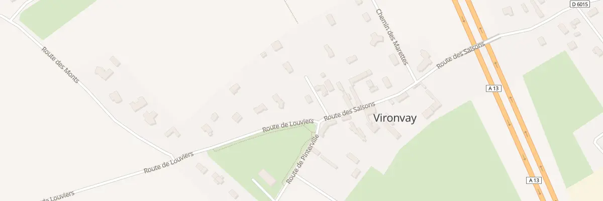Plan du 1 Rte de Louviers à Vironvay