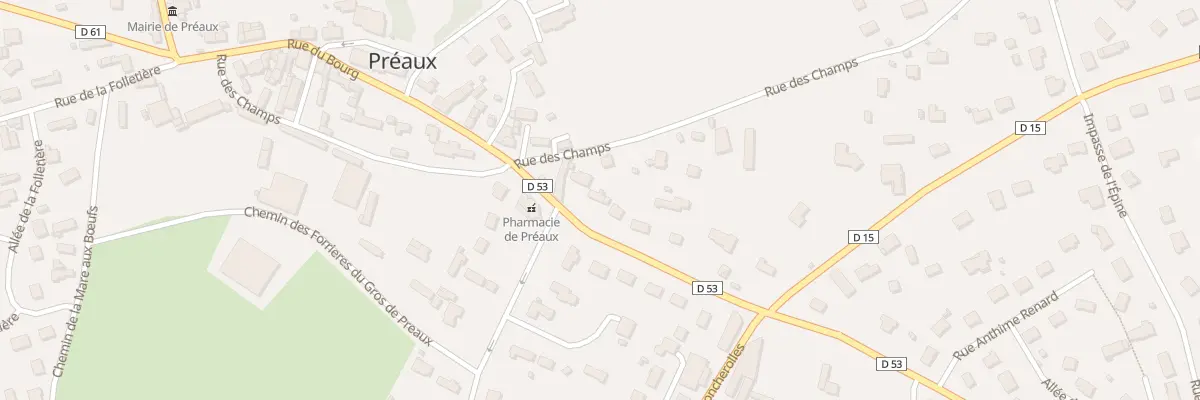 Plan du 353 Rue du Bourg à Préaux