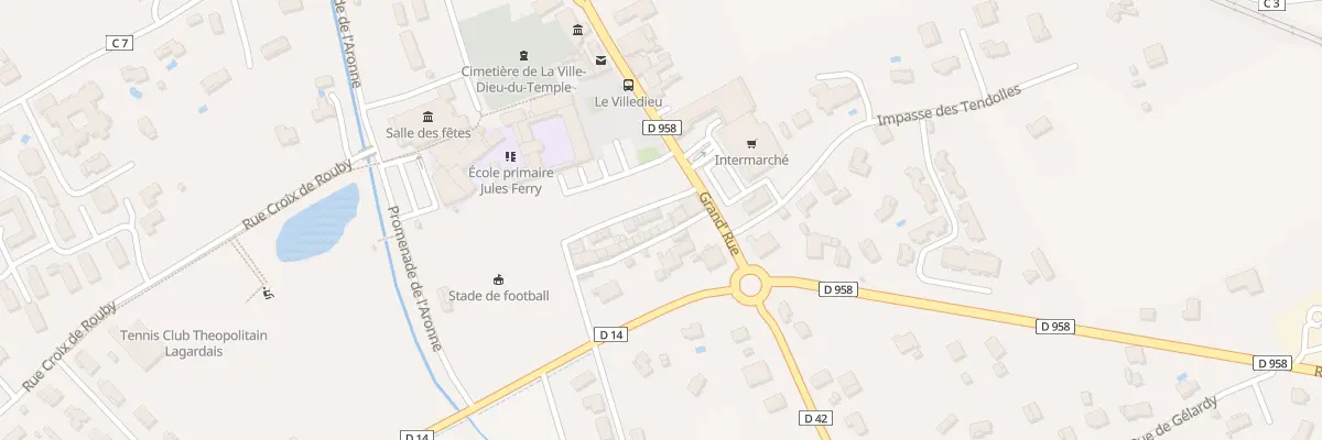 Plan du 2 Rue du Barry à La Ville-Dieu-du-Temple