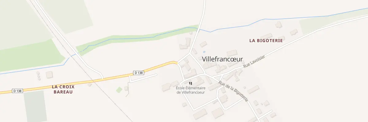 Plan du 1A Rue de la Mairie à Villefrancœur