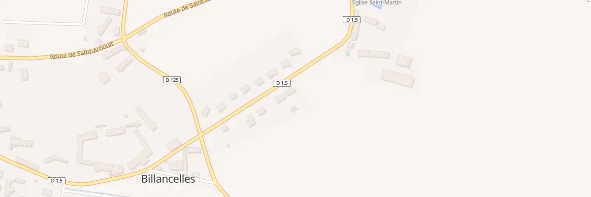 Plan du 8 Rue de l’Eglise à Billancelles