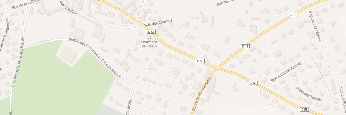 Plan du 384 Rue du Bourg à Préaux