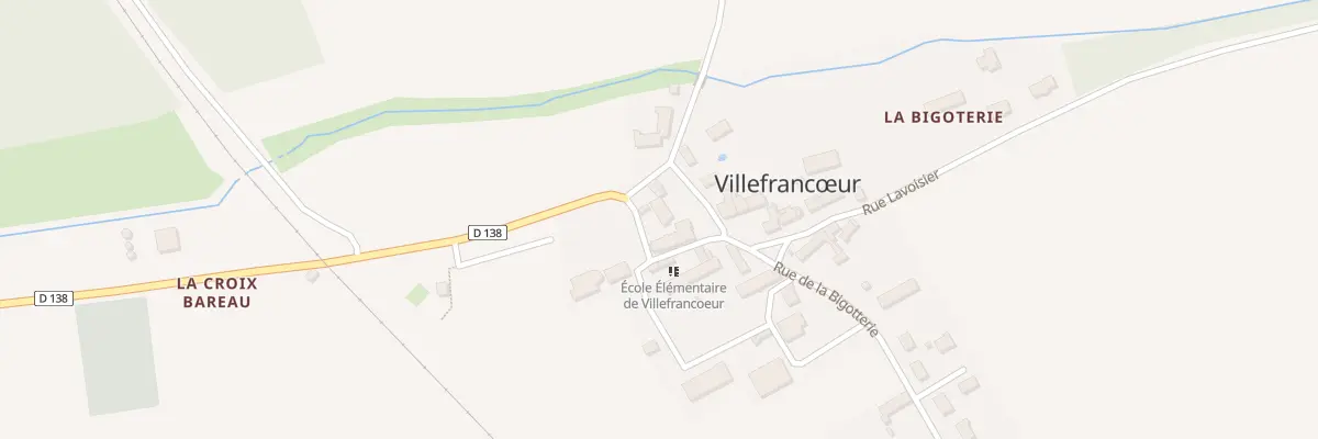 Plan du 1 Rue de la Mairie à Villefrancœur