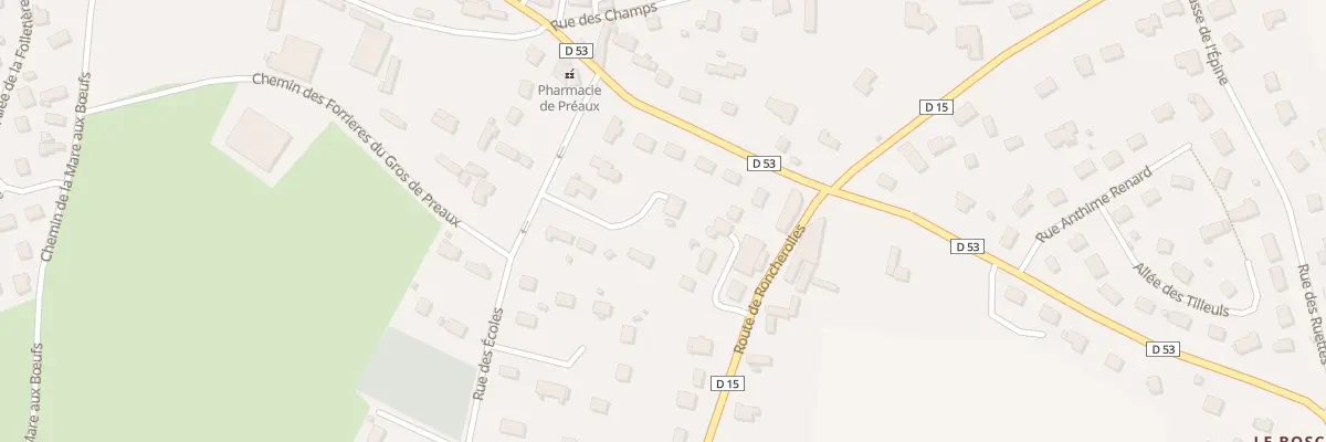 Plan du 109 Rue des Ecoles à Préaux