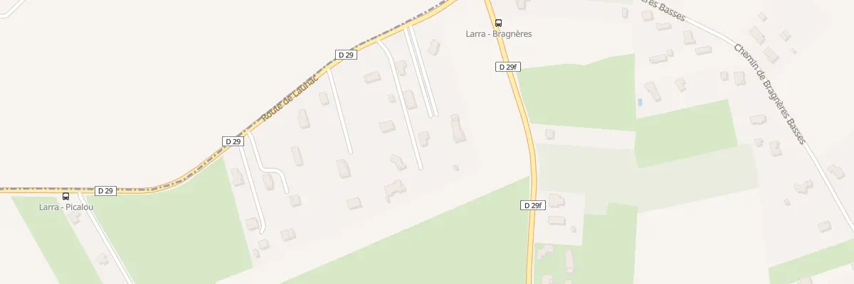 Plan du 1287 Rte de Launac à Larra