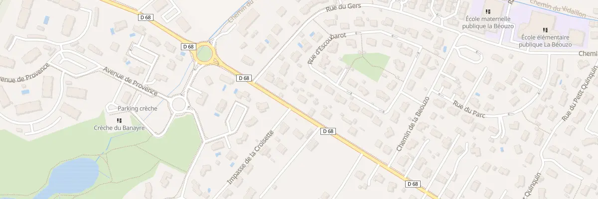 Plan du 1222 Rte de Fontenilles à Fonsorbes