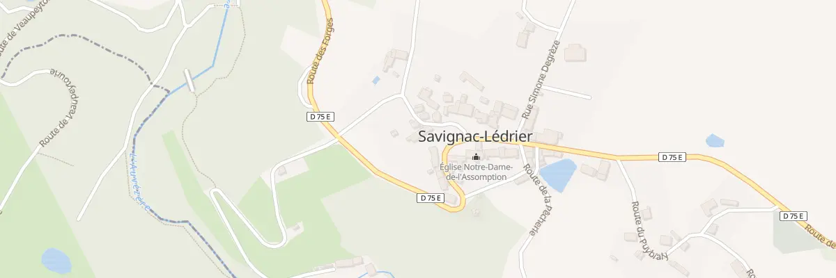 Plan du 8 Le Bourg à Savignac-Lédrier
