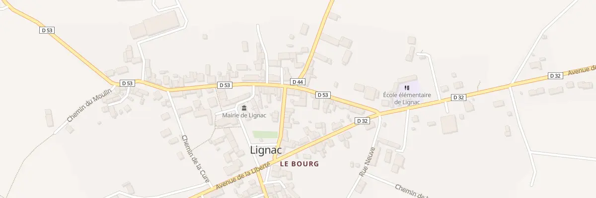 Plan du 12 Rue du Bosquet à Lignac