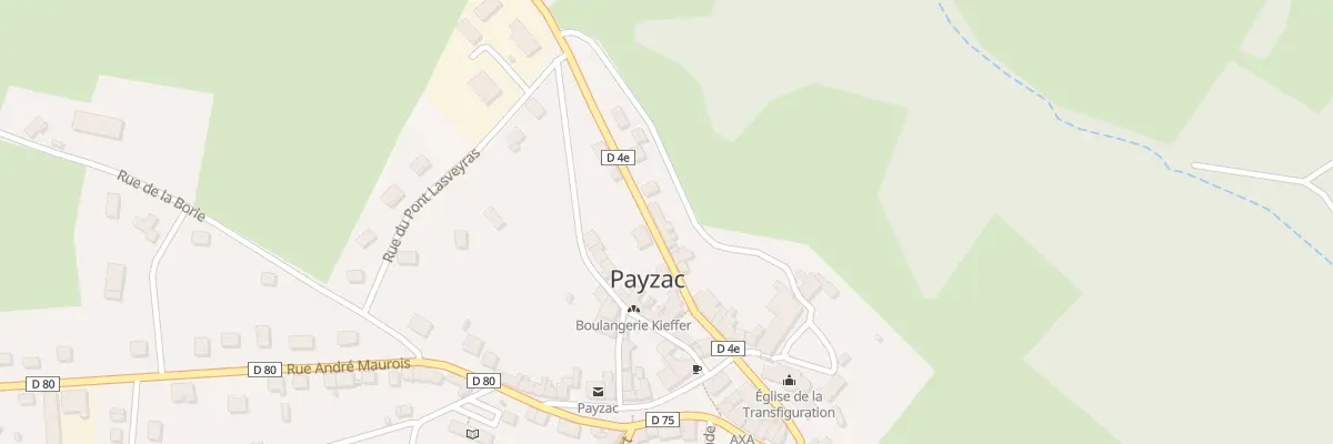 Plan du 125 Le Bourg à Payzac