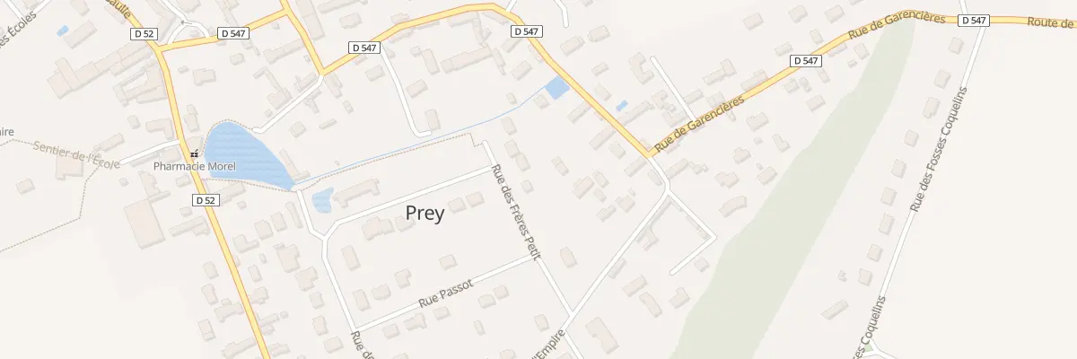 Plan du 12 Rue des Freres Petit à Prey