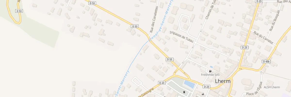 Plan du 5 Rte de Saint Clar à Lherm